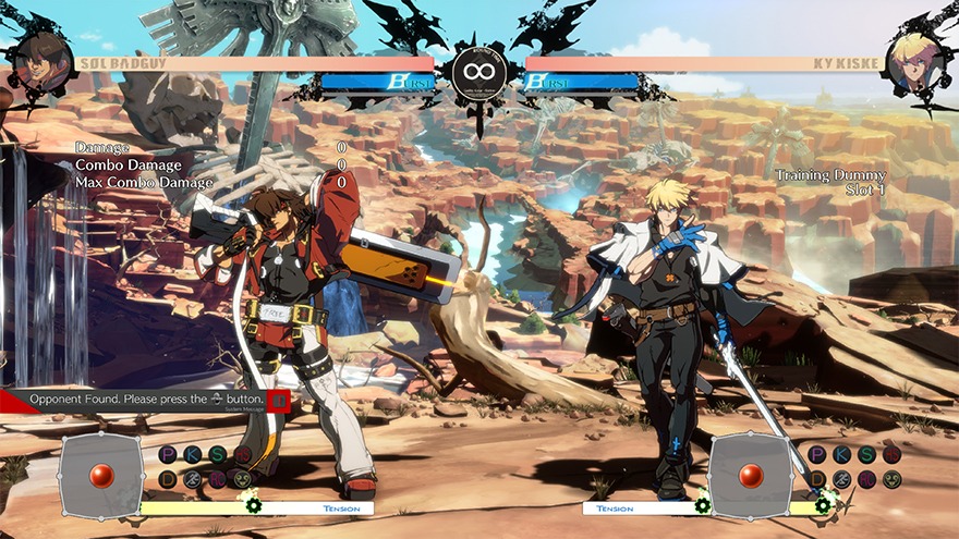 Guilty Gear's new game intense fighter confrontation artwork.