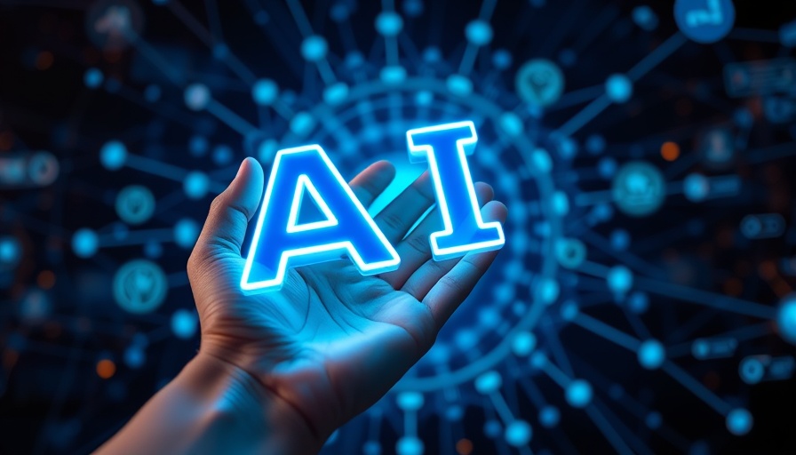 Futuristic AI display with digital network elements, broadband infrastructure funding