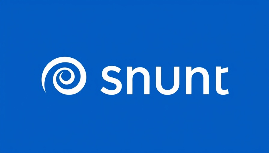 Minimalist corporate logo on blue background representing HR technology