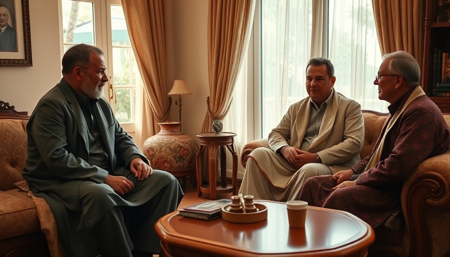 ERG news 2025: Group of men in traditional attire discussing in a warm setting.