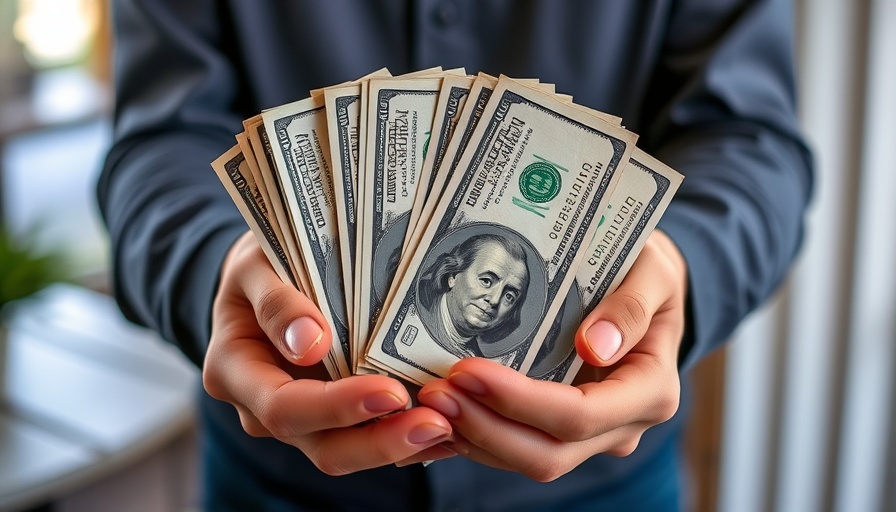 Close-up of hands holding hundred-dollar bills, flat salary increases 2026.