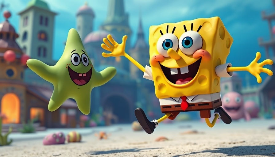 SpongeBob SquarePants: Titans of the Tide animated adventure scene.