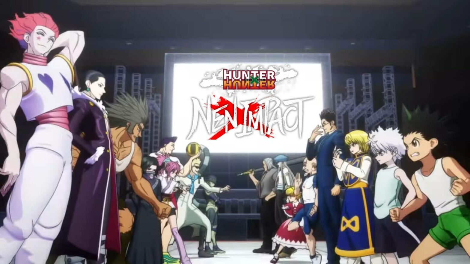 Anime characters showcasing competitive energy in a stadium for low latency internet for gaming.