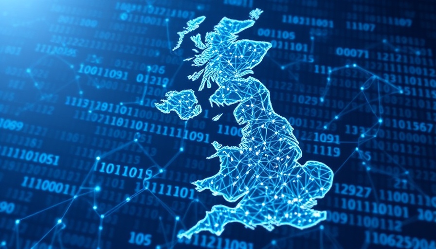 Digital map of the UK highlighting broadband ISPs internal audit.