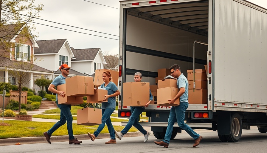 Professional movers from best long-distance moving companies loading a truck.