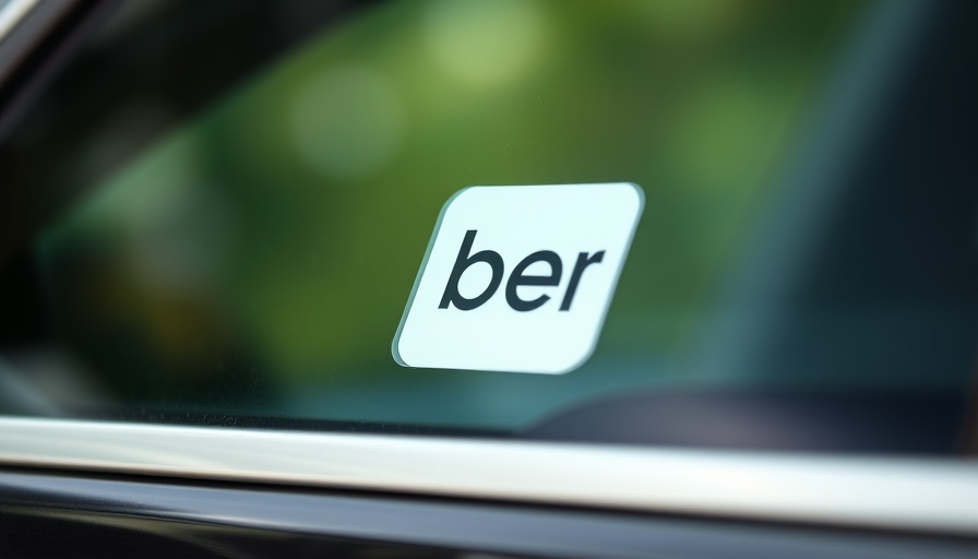 Close-up of Uber sticker on car window, related to tech worker salaries 2025