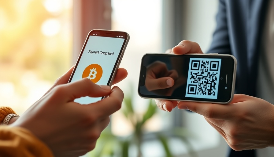 Cryptocurrency exchange using smartphones indoors.