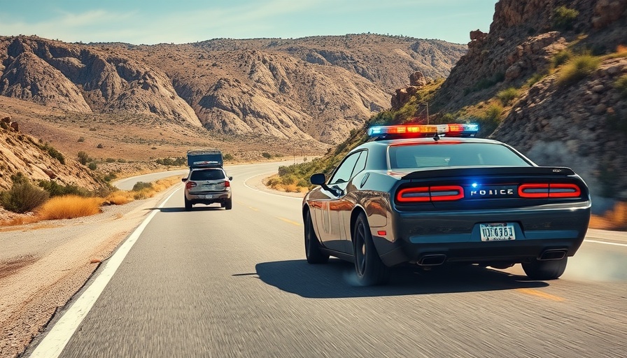 Reckless driving incident on highway involving police pursuit.