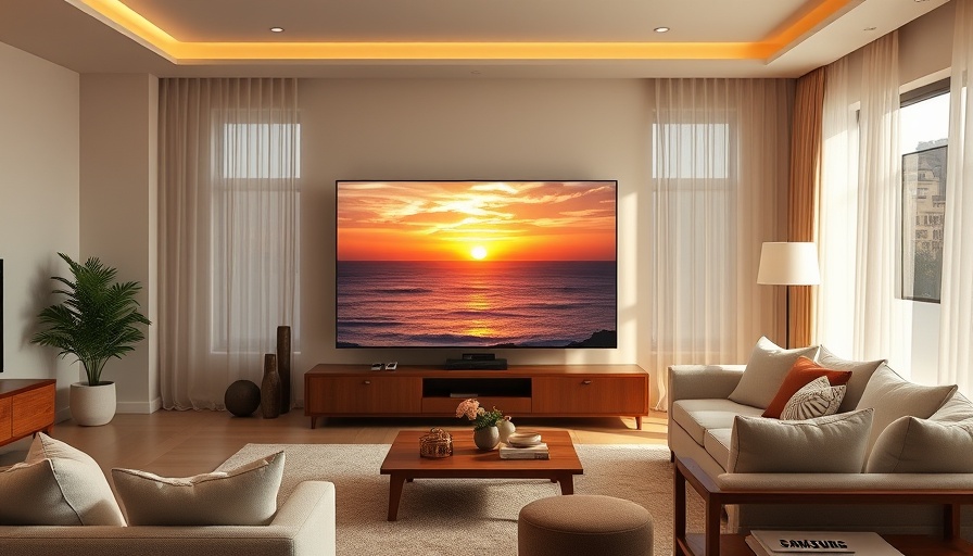 Samsung Wireless TV Experience in a modern living room.