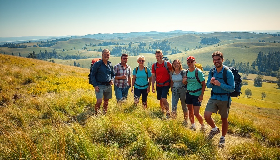 Group hiking as workplace culture initiatives activity