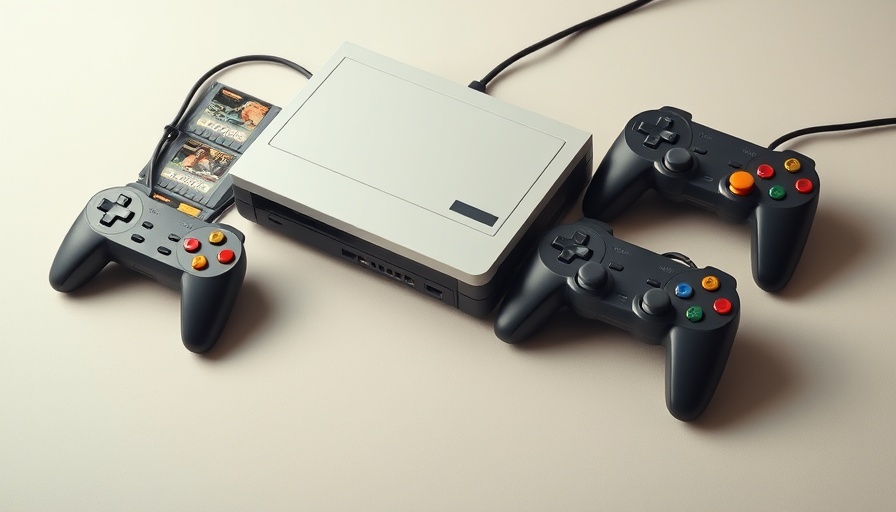 Analogue 3D delay console with retro cartridges on a smooth surface