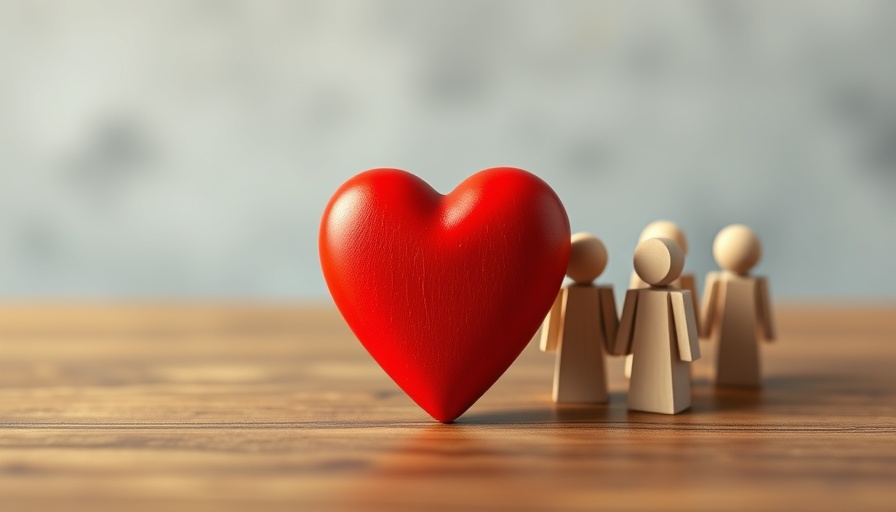 Red heart and wooden figures symbolizing employee retention strategies.