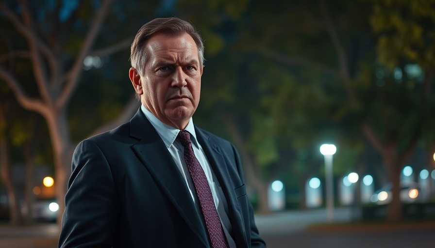 Angry man in suit in a nighttime scene, movies for Omaha families