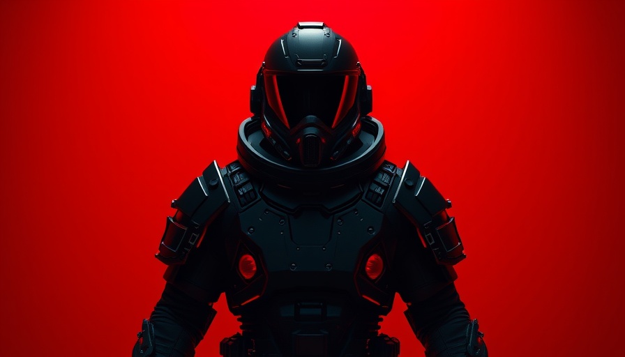 Cronos: The New Dawn - Futuristic astronaut in red light.