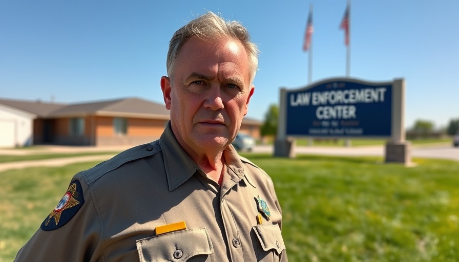 Sheriff outside Douglas County Law Enforcement Center