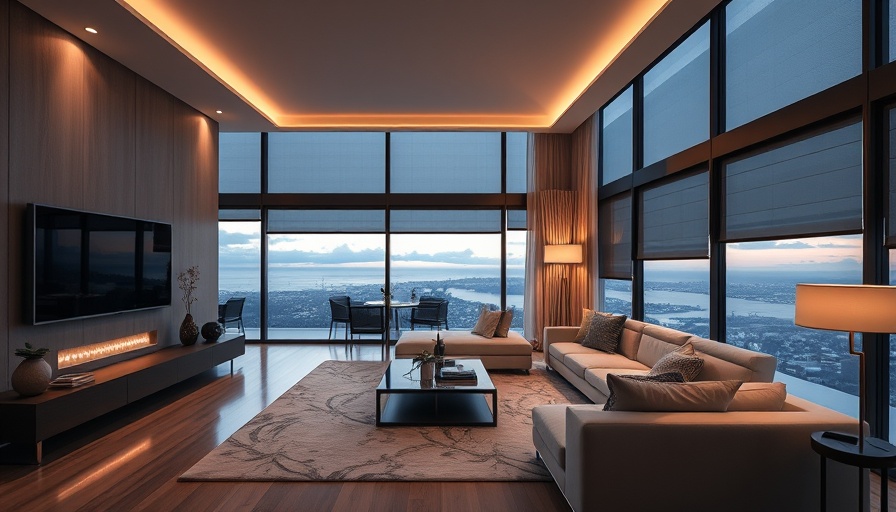 Modern living room showcasing home automation ideas in Omaha.