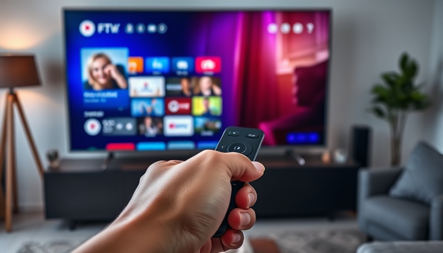 Cutting-edge remote and smart TV interface in a cozy setting - best smart TVs 2025.