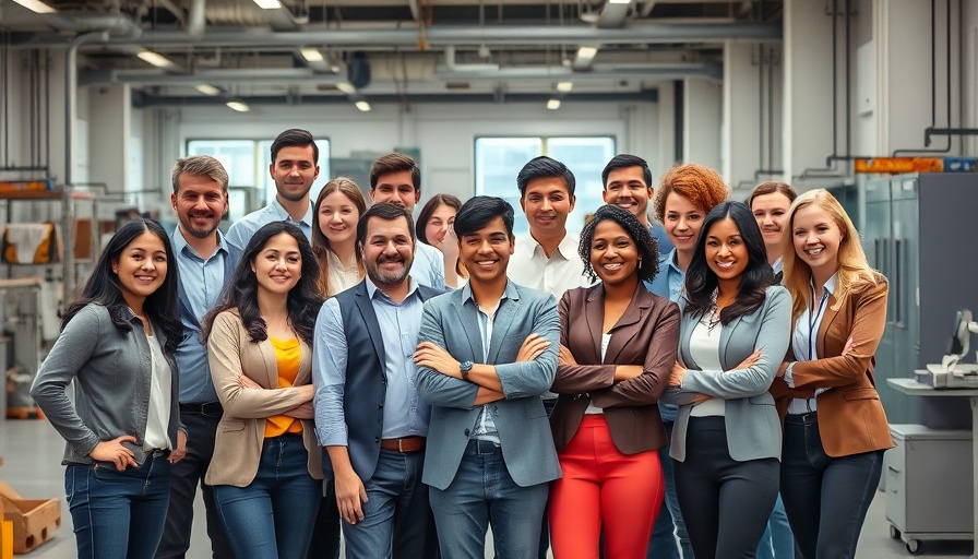 Diverse group of professionals at Wabtec showcasing global culture and inclusion.