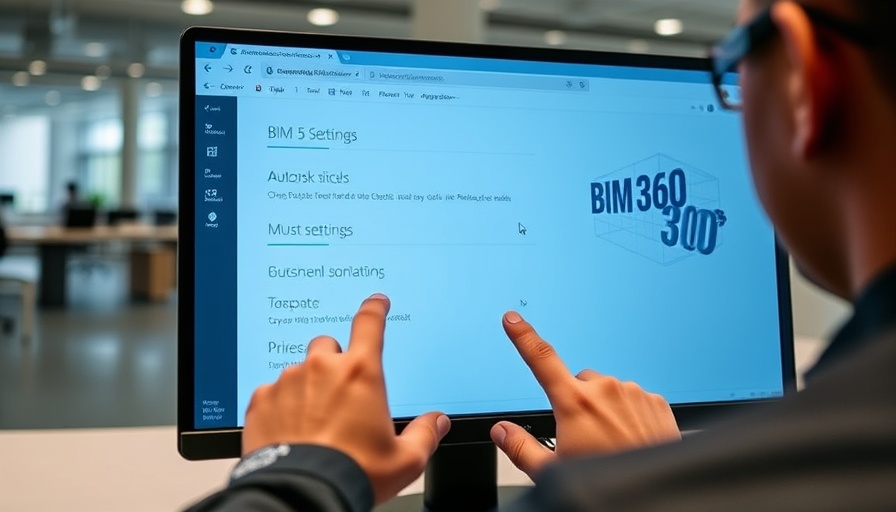 BIM 360 settings interface for cloud-connected design and construction