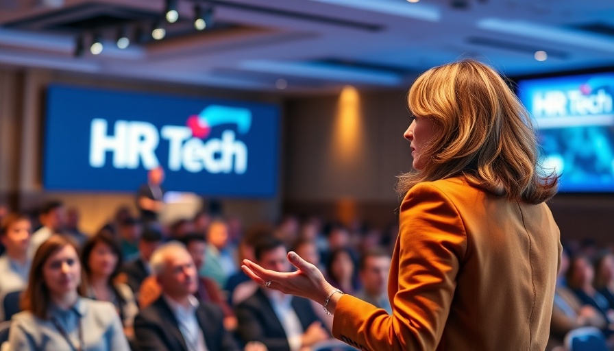 HR Tech event speaker engaging with audience, megatrends HR leaders need to prepare for.