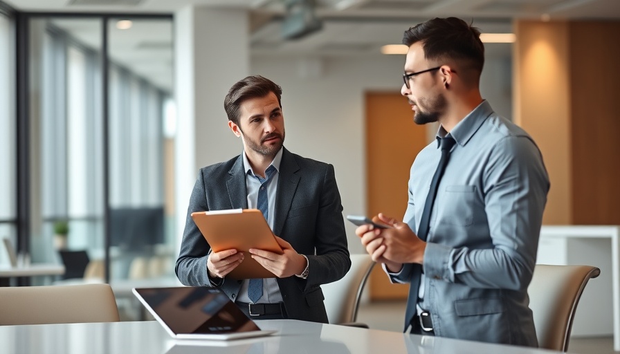 Business meeting with a focus on security clearance interview preparation.