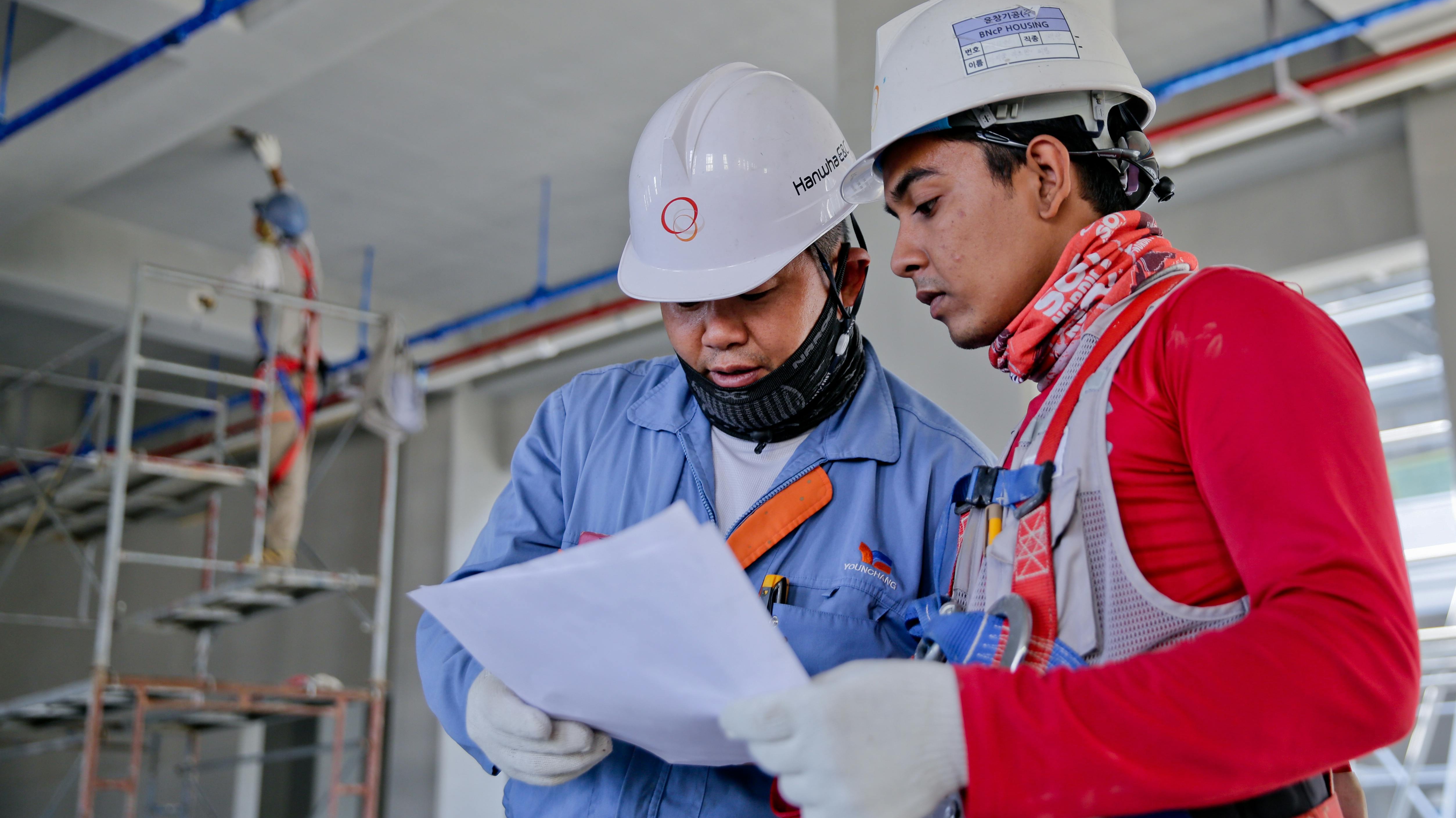 Blue-collar worker appreciation illustration with handshake.