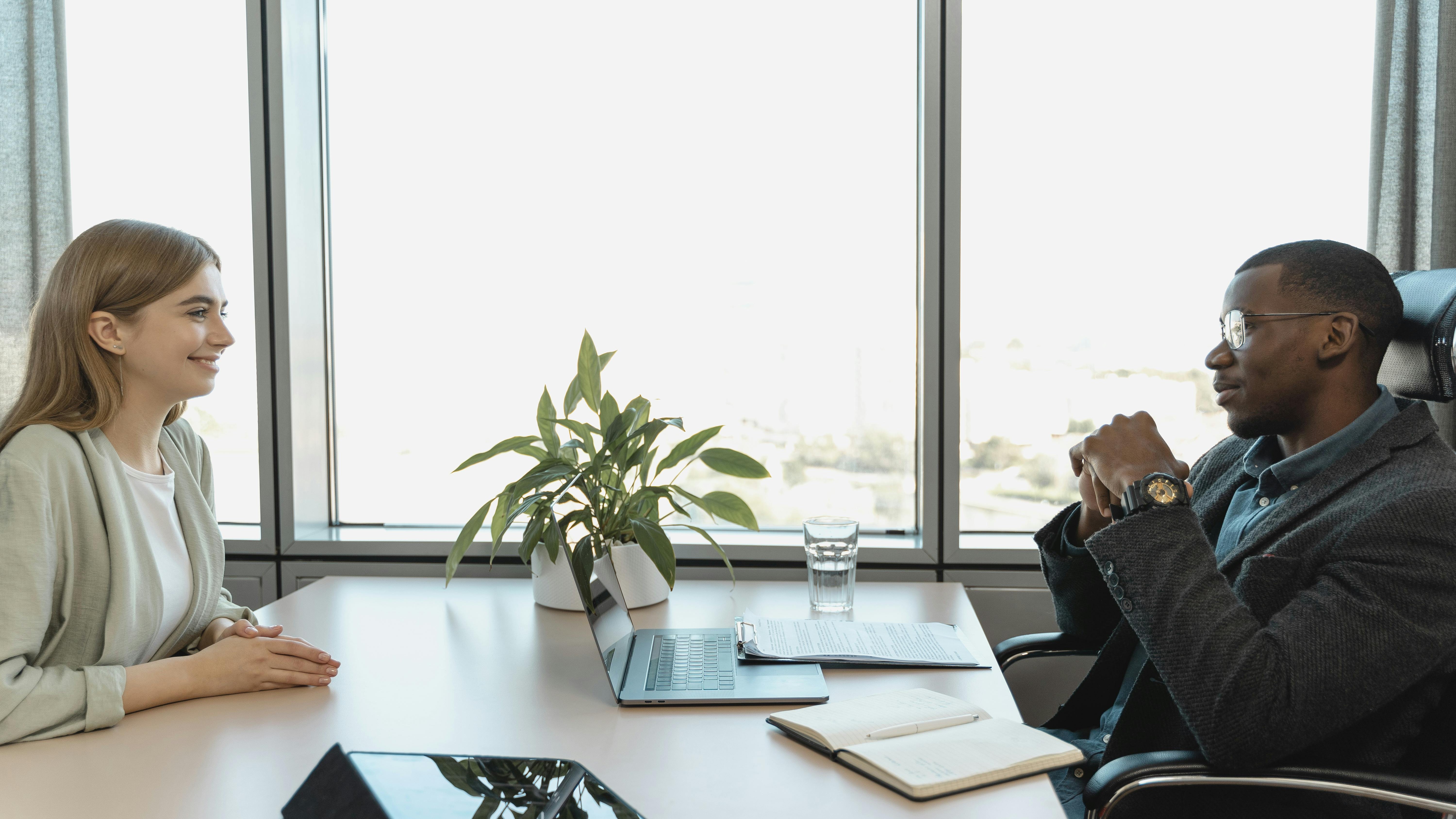 Diverse professionals in hiring strategy concept.