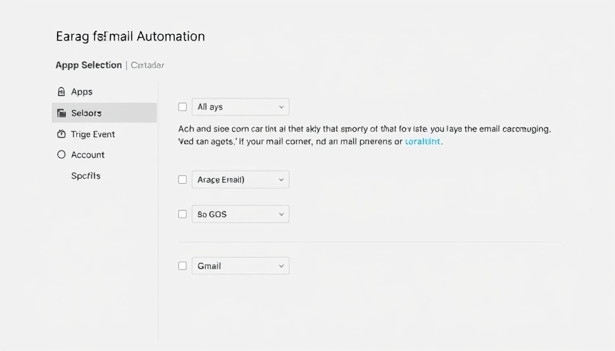 Email automation setup interface with Gmail integration for AI-powered responses