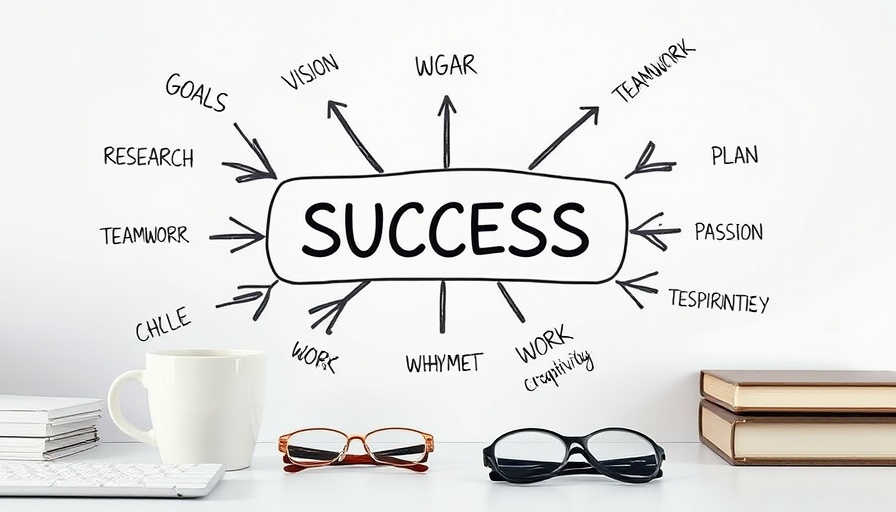 Diagram illustrating success attributes for an effective employee career development plan.