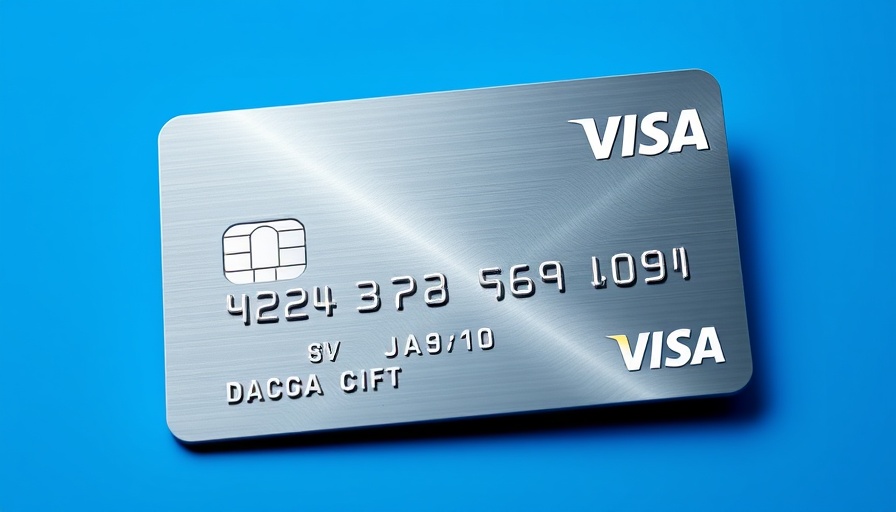 Visa Trusted Agent Protocol: modern credit card with Visa logo.