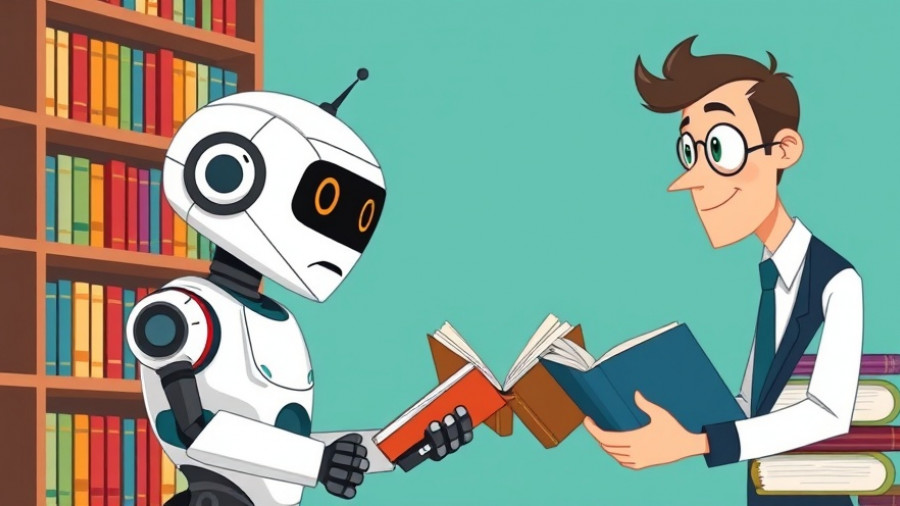 AI prompts for small business marketing illustration.