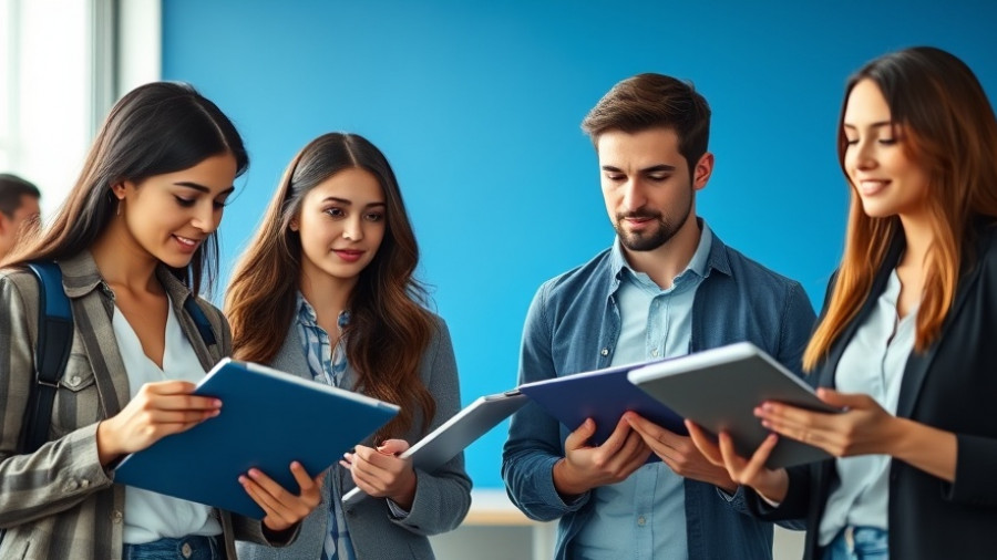 Engaged professionals in a training session, modern office setting.