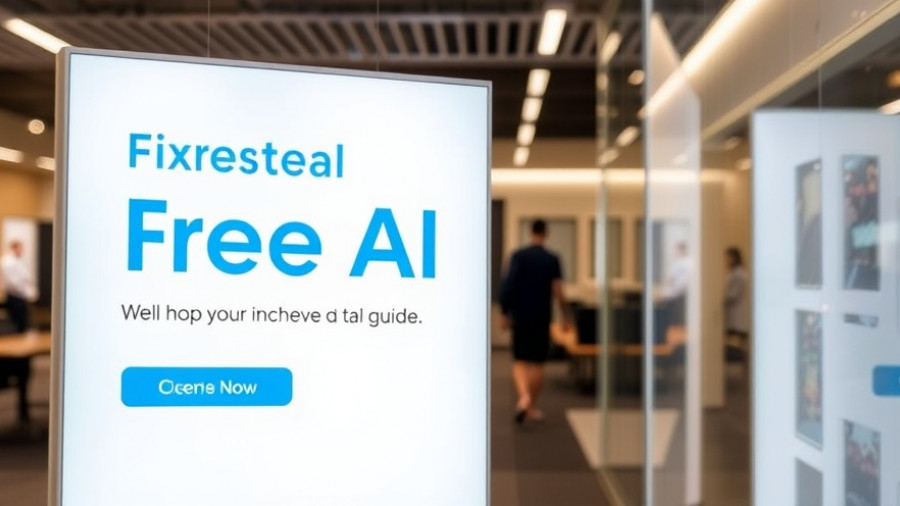 Modern digital banner for AI tools for startups, sleek design.