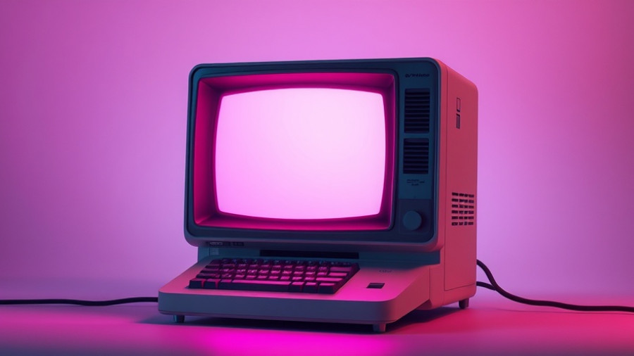 Retro computer symbolizing superhuman learning in AI.