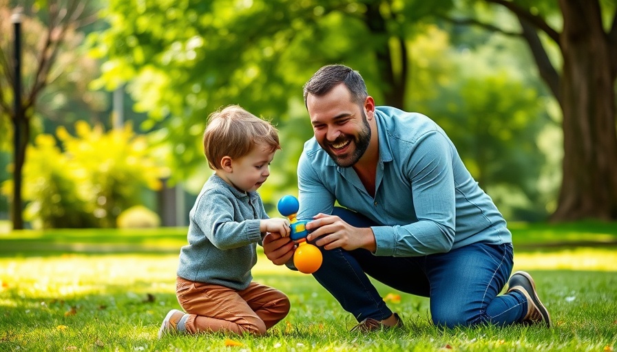 Caring interaction in park, showcasing AI impact storytelling.