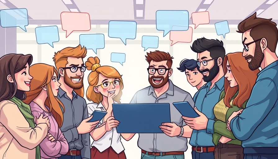 Illustration of digital communication and customer engagement.