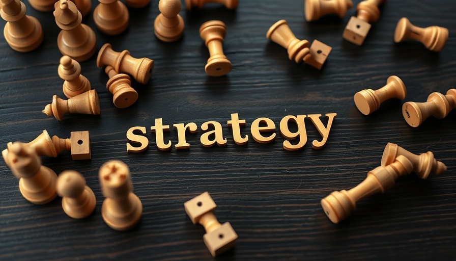 AI Powered Marketing Strategy concept with chess pieces.