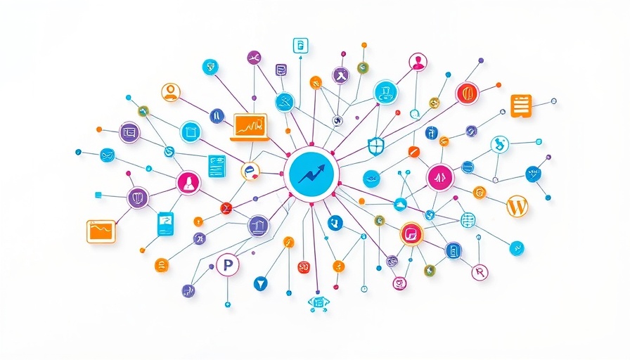 Interconnected symbols illustrate Agentic AI concepts in a digital network.