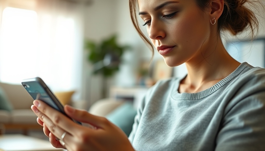 Focused woman using smartphone for agentic banking