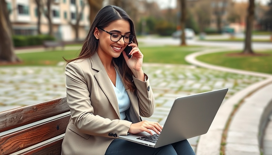 Solopreneur working outdoors with laptop and phone, definition of solopreneur.