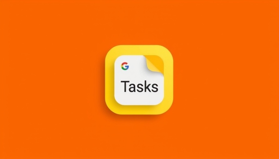 Google Tasks app icon on orange background for sharing tasks.