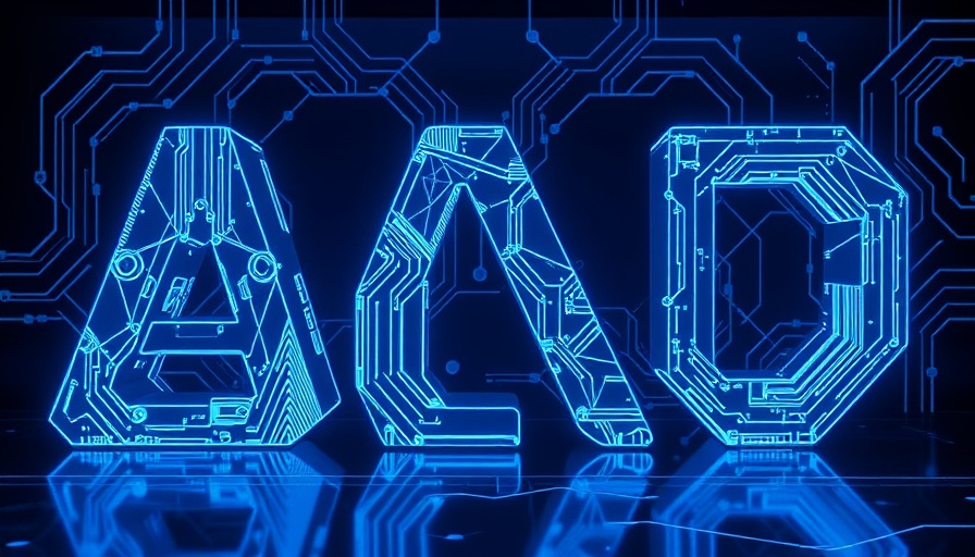 AI Ethics in Marketing: Futuristic AI letters with digital lines