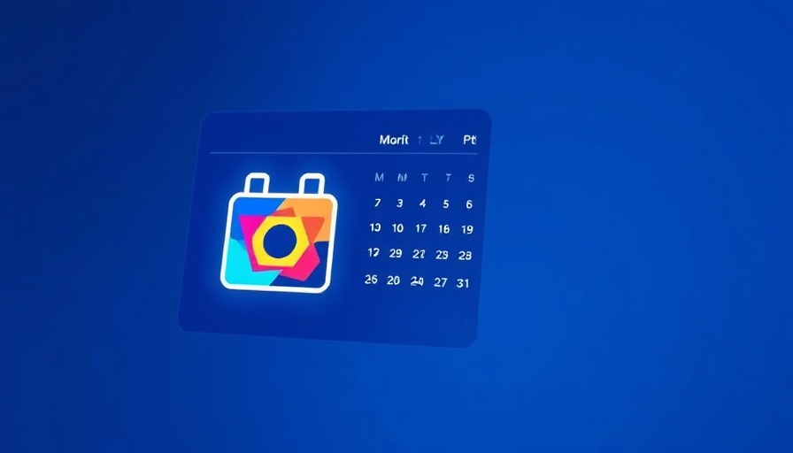 Google Calendar logo on blue background, modern digital design.