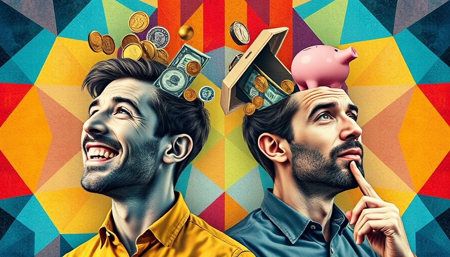 Surreal collage of men with abstract symbols showcasing AI assistants productivity.