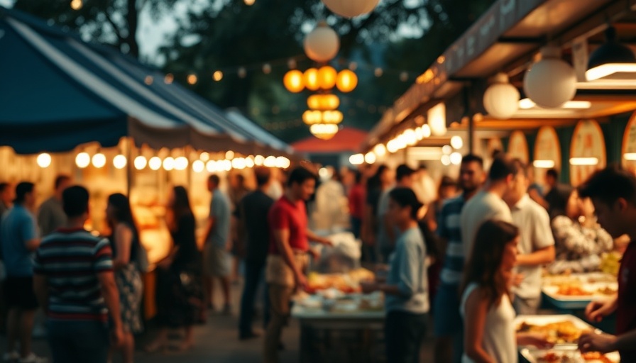 Lively public market with community impact in focus