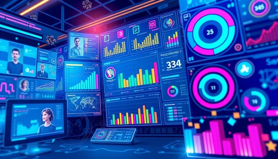 Futuristic digital business interface concept for small business trends 2026.