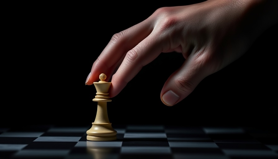 Hand selecting chess pawn, symbolizing understanding labor shortages.