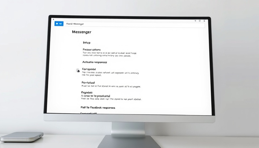 Configuration screen for automatically respond to Facebook Messenger.