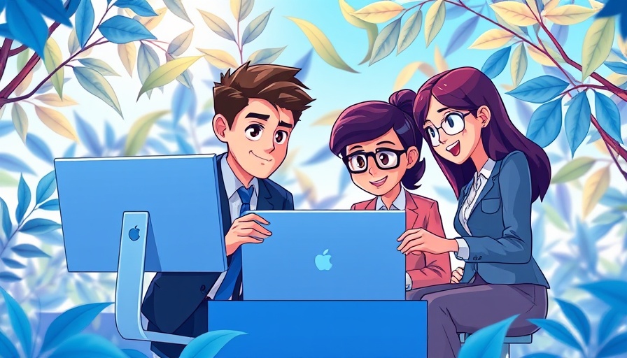 Colorful illustration of digital collaboration in Small Business eCommerce Competition.