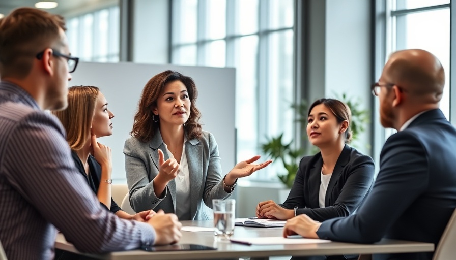 Sales role playing for enhanced performance in a modern office setting.